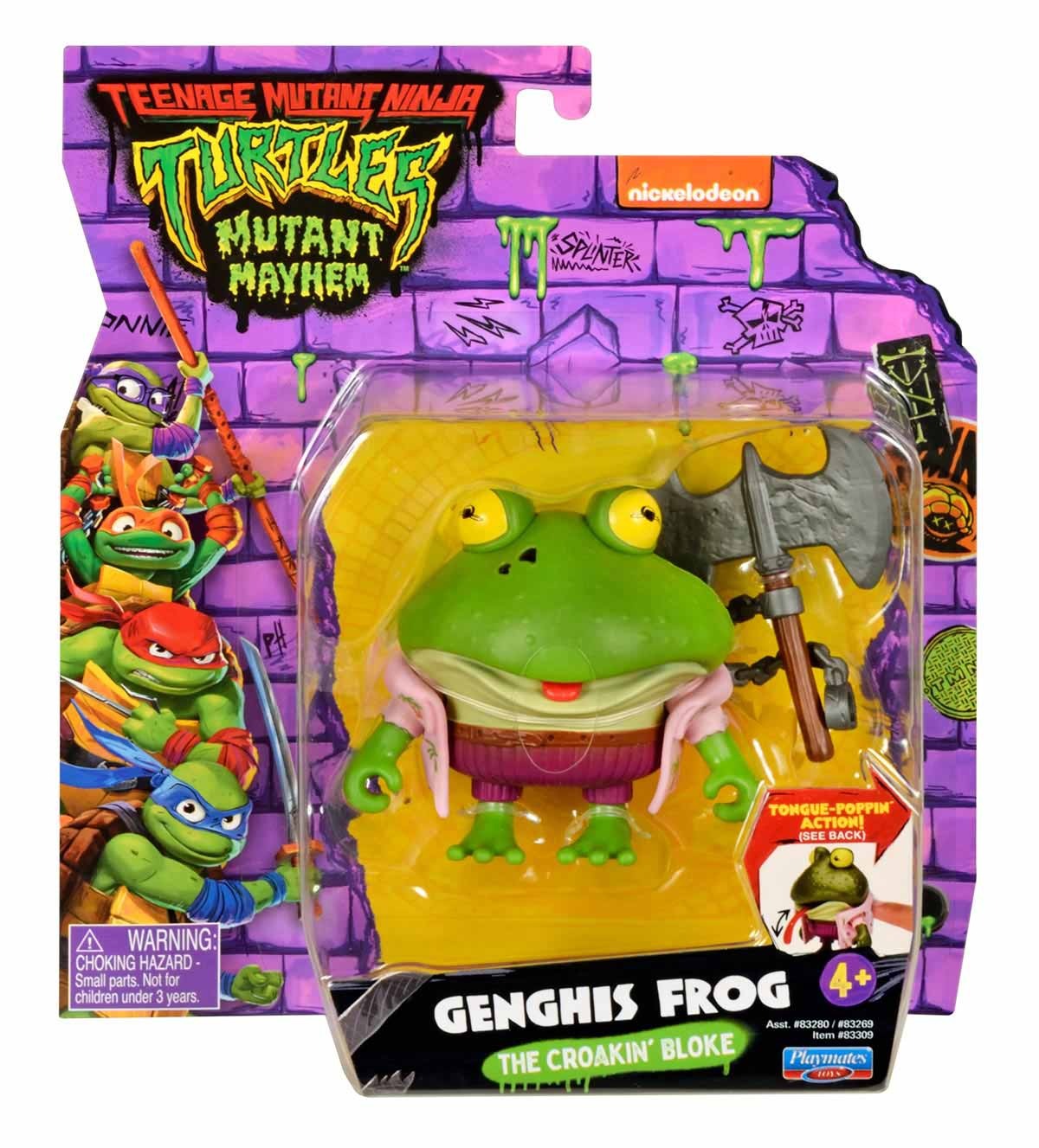 Boneca Genghis Frog De 7Cm Do Filme - As Tartarugas Ninja