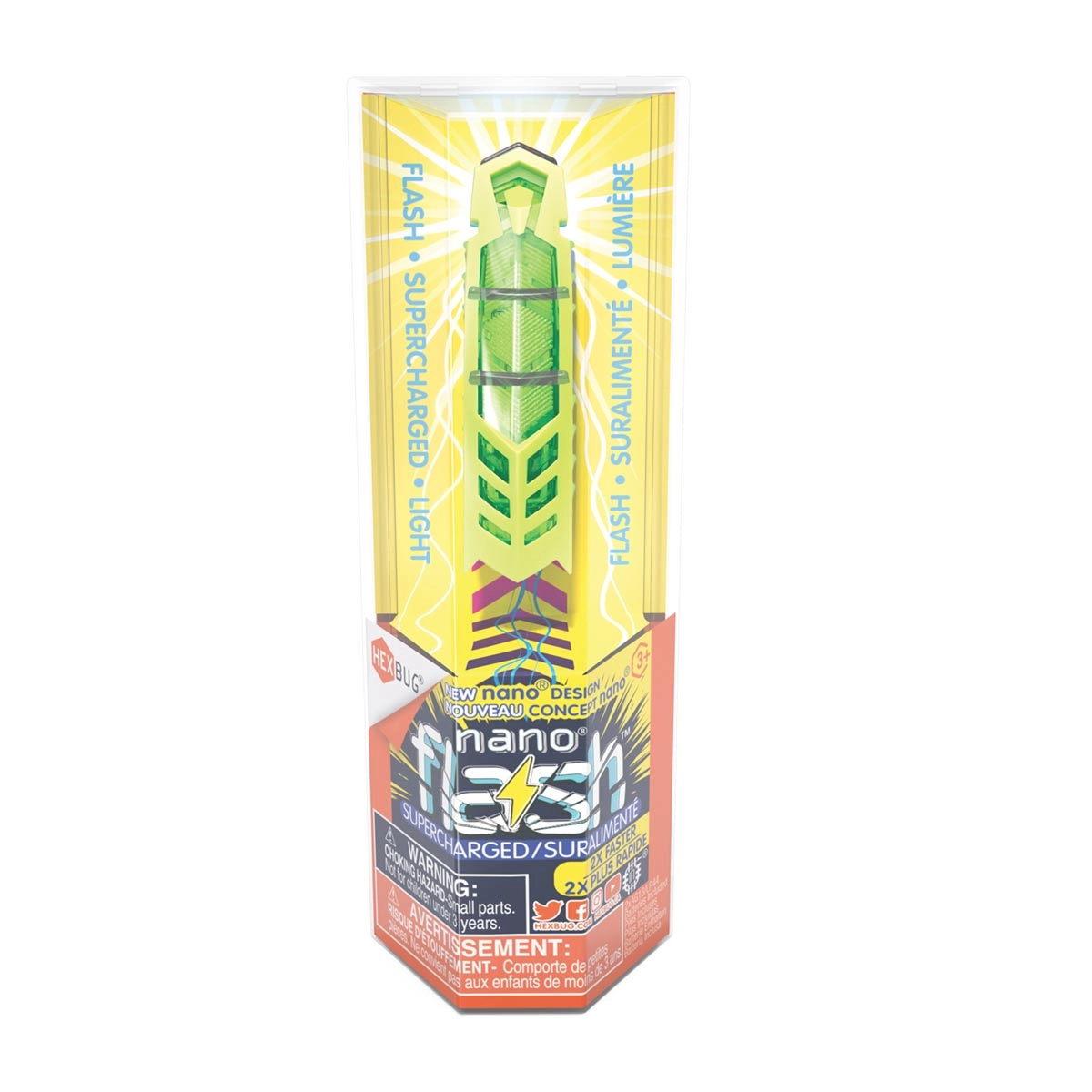 Hexbug - Brinquedo Sensorial Mini Robo - Nano Flash Verde