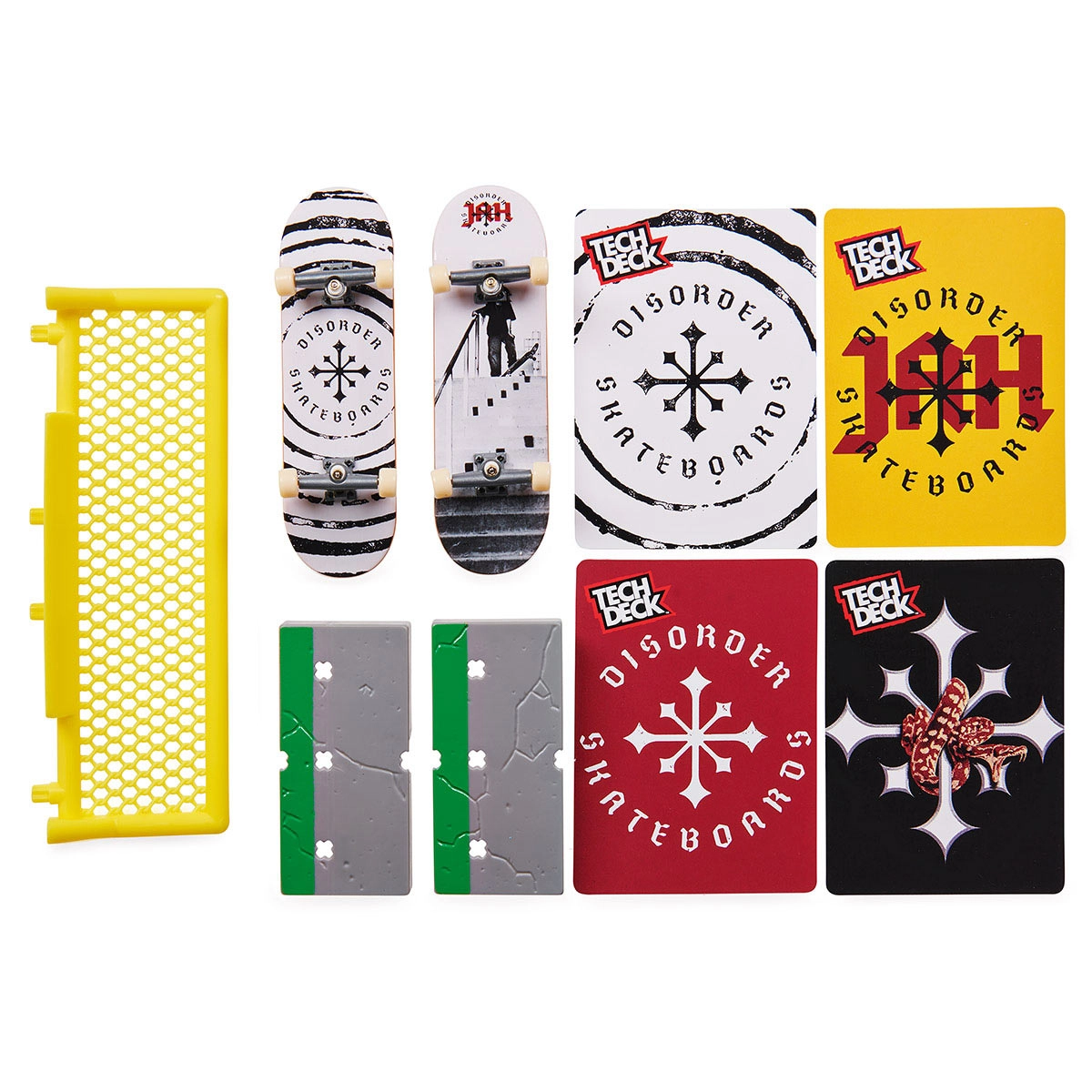 Kit 2 Skate De Dedo Com Obstáculo Disorder - Tech Deck