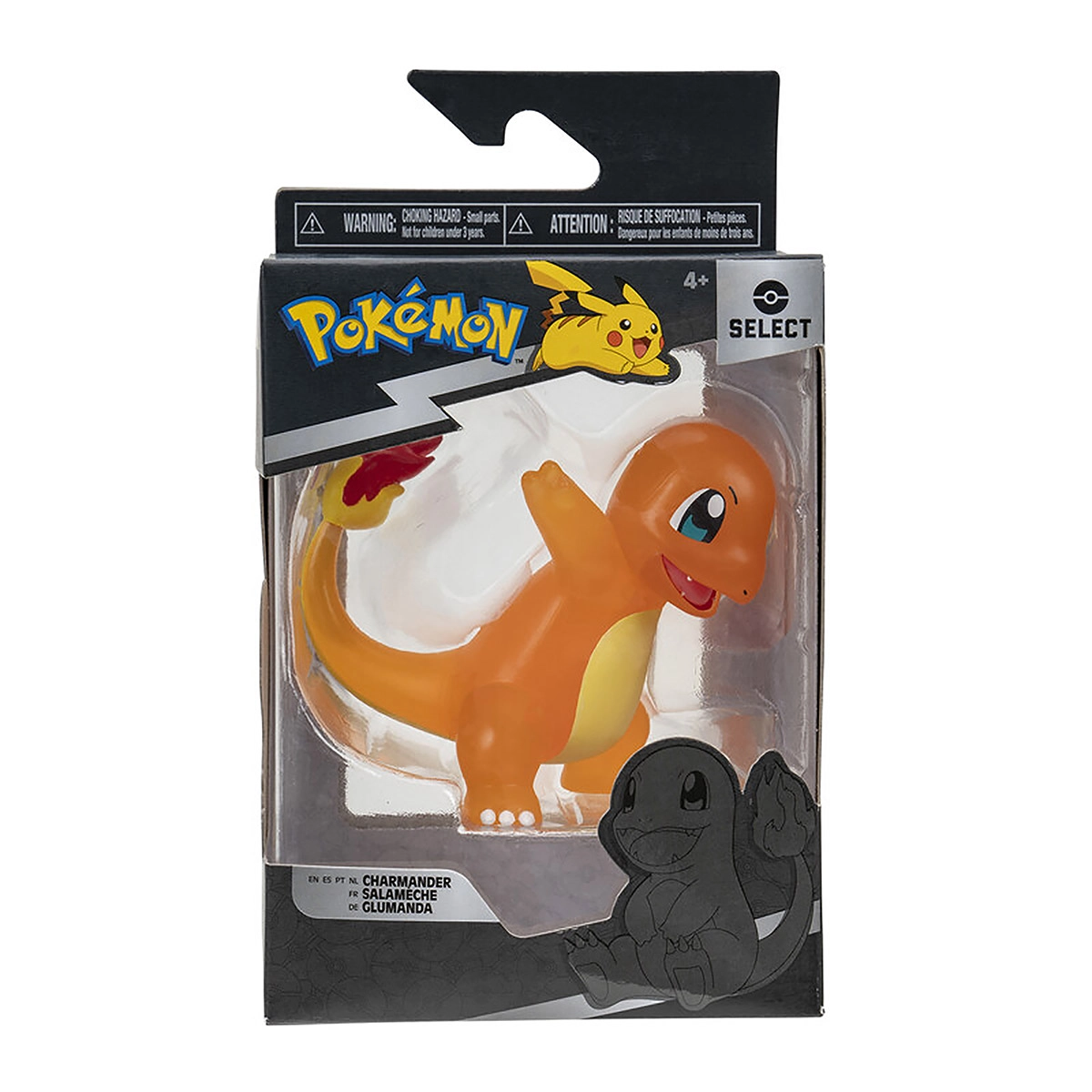 Pokemon - Figura De Batalha Translúcida De 8Cm - Charmander