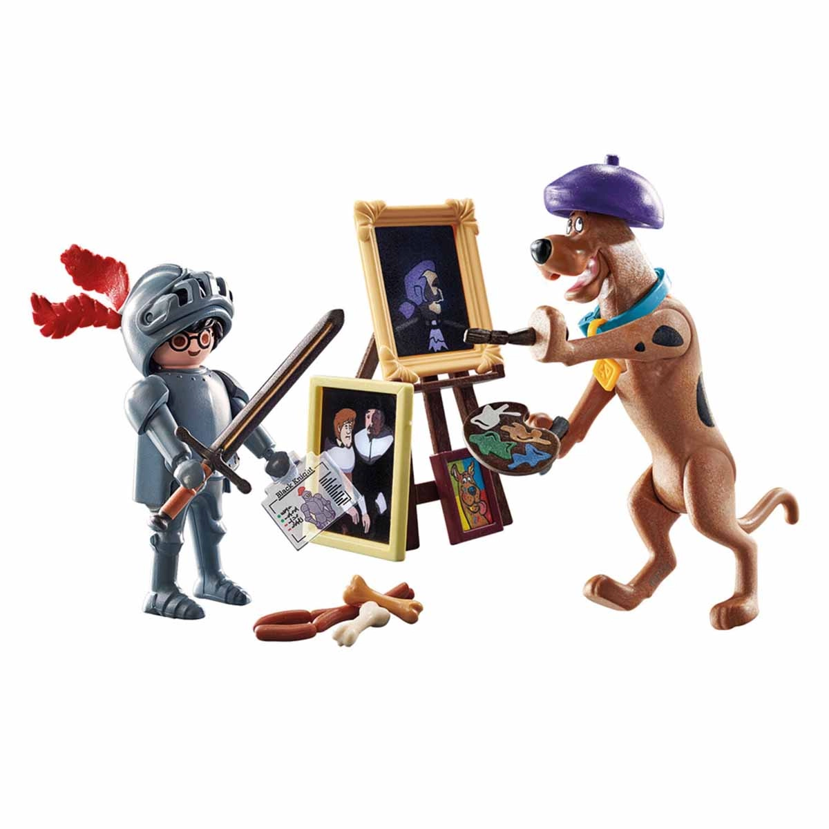 Playmobil - Aventura Com O Cavaleiro Negro - Scooby-Doo! - 70709 Playmobil - Aventura Com O Cavaleiro Negro - Scooby-Doo! - 70709