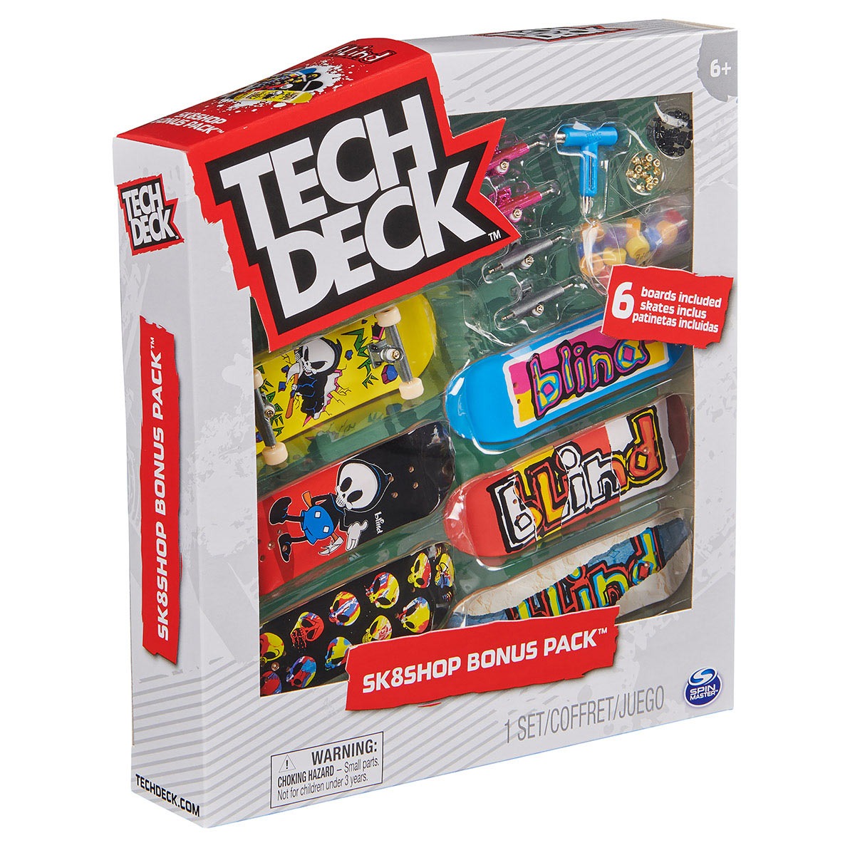 Kit 3 Skate De Dedo E Acessórios Blind - Tech Deck