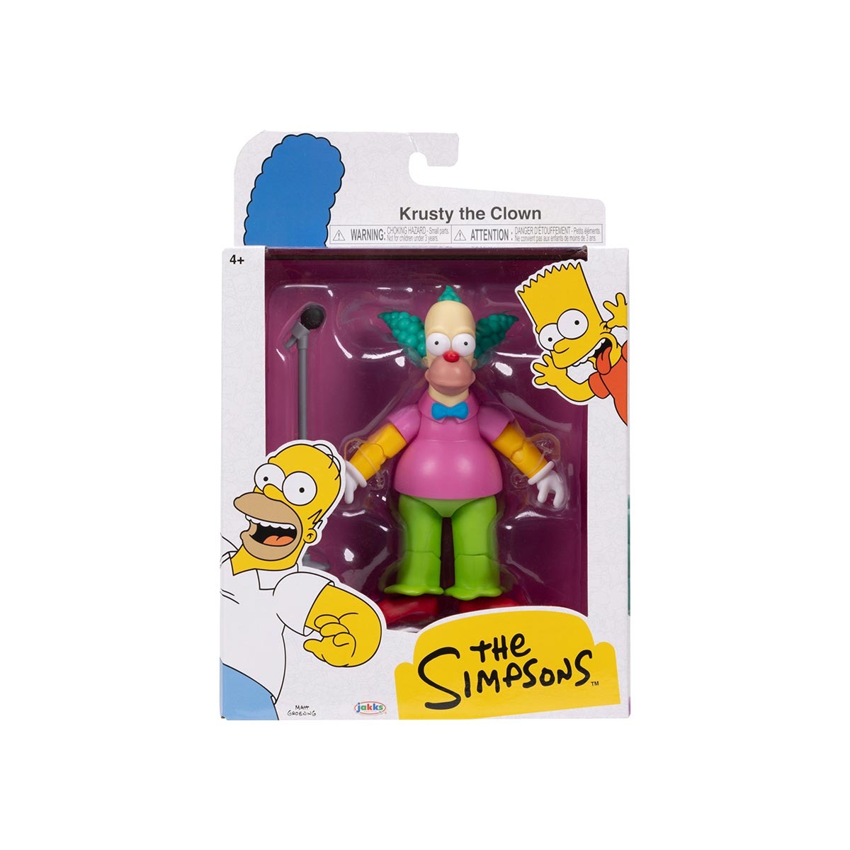 Boneco Articulado Krusty de 12cm com Pedestal - Os Simpsons
