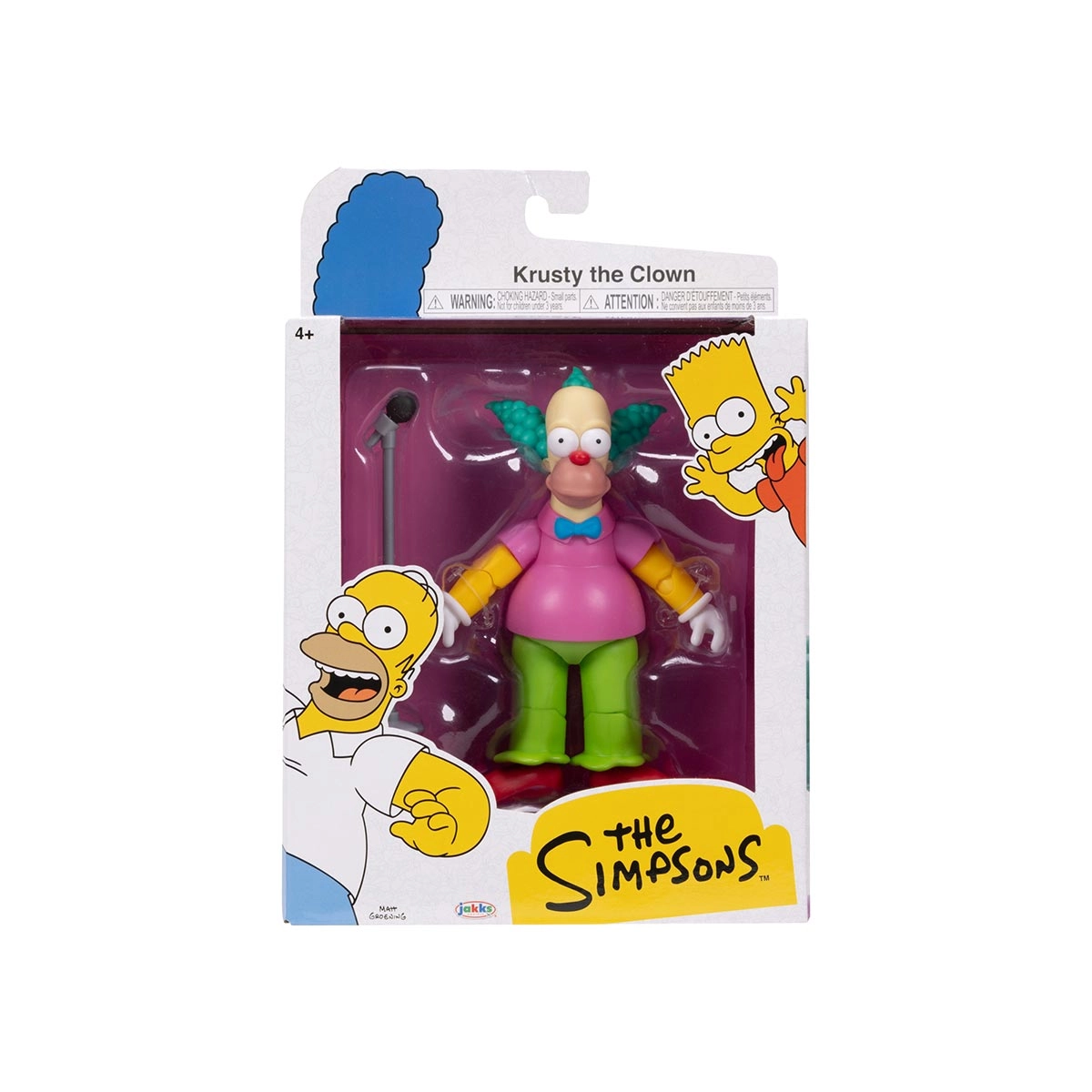Boneco Articulado Krusty de 12cm com Pedestal - Os Simpsons