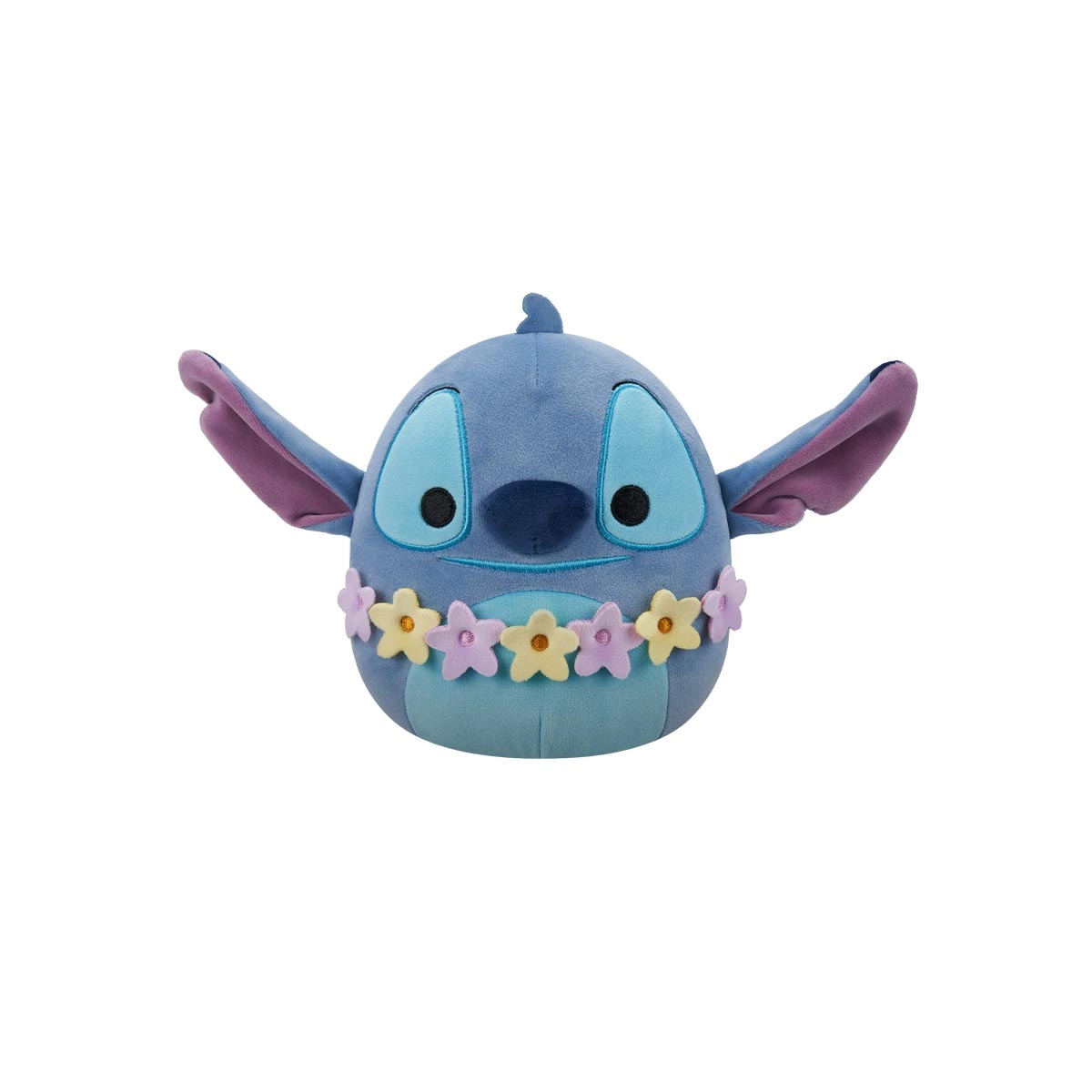 Pelúcia Stitch com Colar Havaiano de 16cm - Squishmallows
