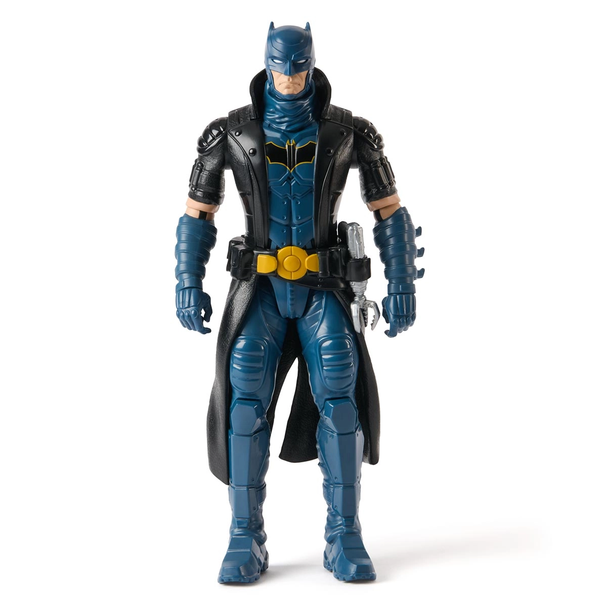 Boneco Batman Azul com Sobretudo Preto  De 30Cm - Batman
