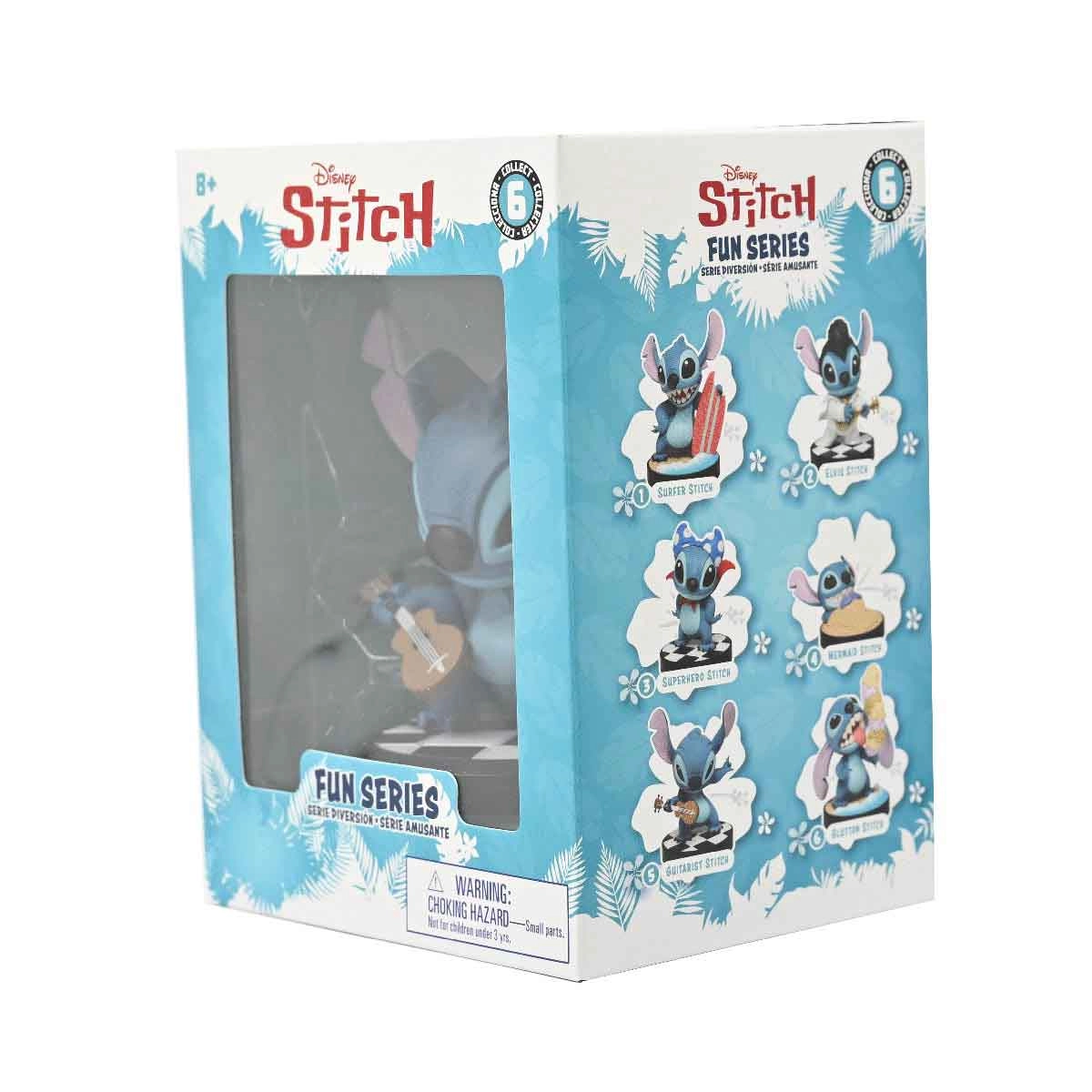 Boneco Stitch Guitarrista De 8Cm - Yume Hero Box