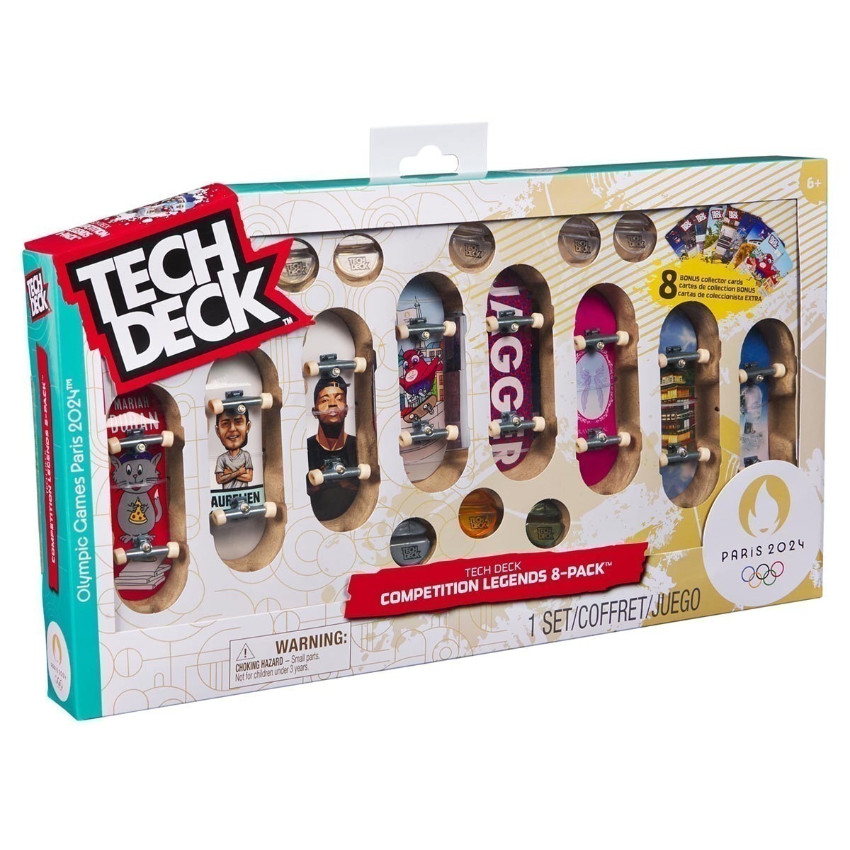 Pack Lendas Da Competição Com 8 Skates De Dedo - Tech Deck