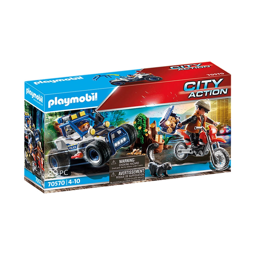 Playmobil - Carro Off-Road Da Polícia Com Bandido - City Action - 70570 Playmobil - Carro Off-Road Da Polícia Com Bandido - City Action - 70570