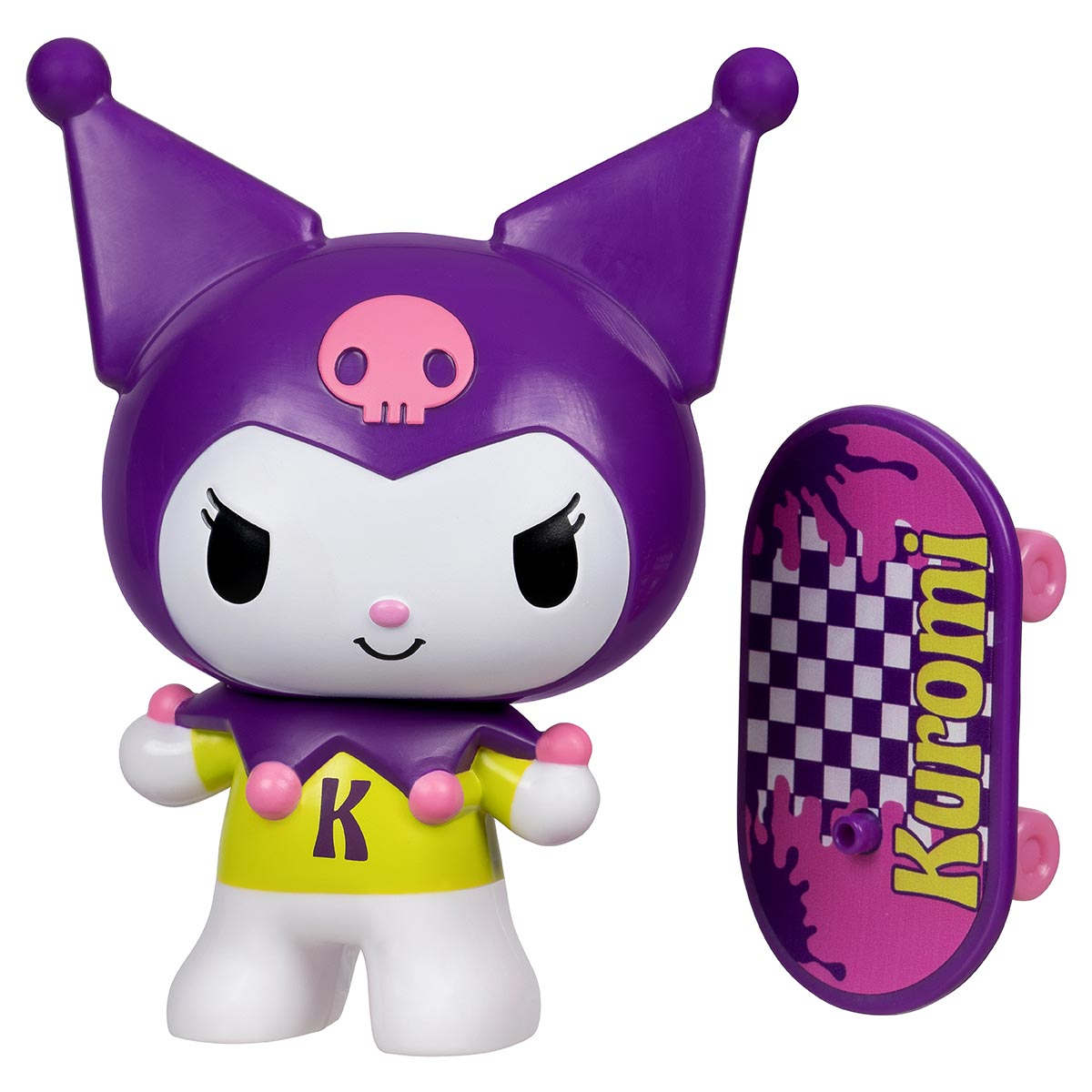Boneca Premium Kuromi Skatista De 10Cm - Hello Kitty