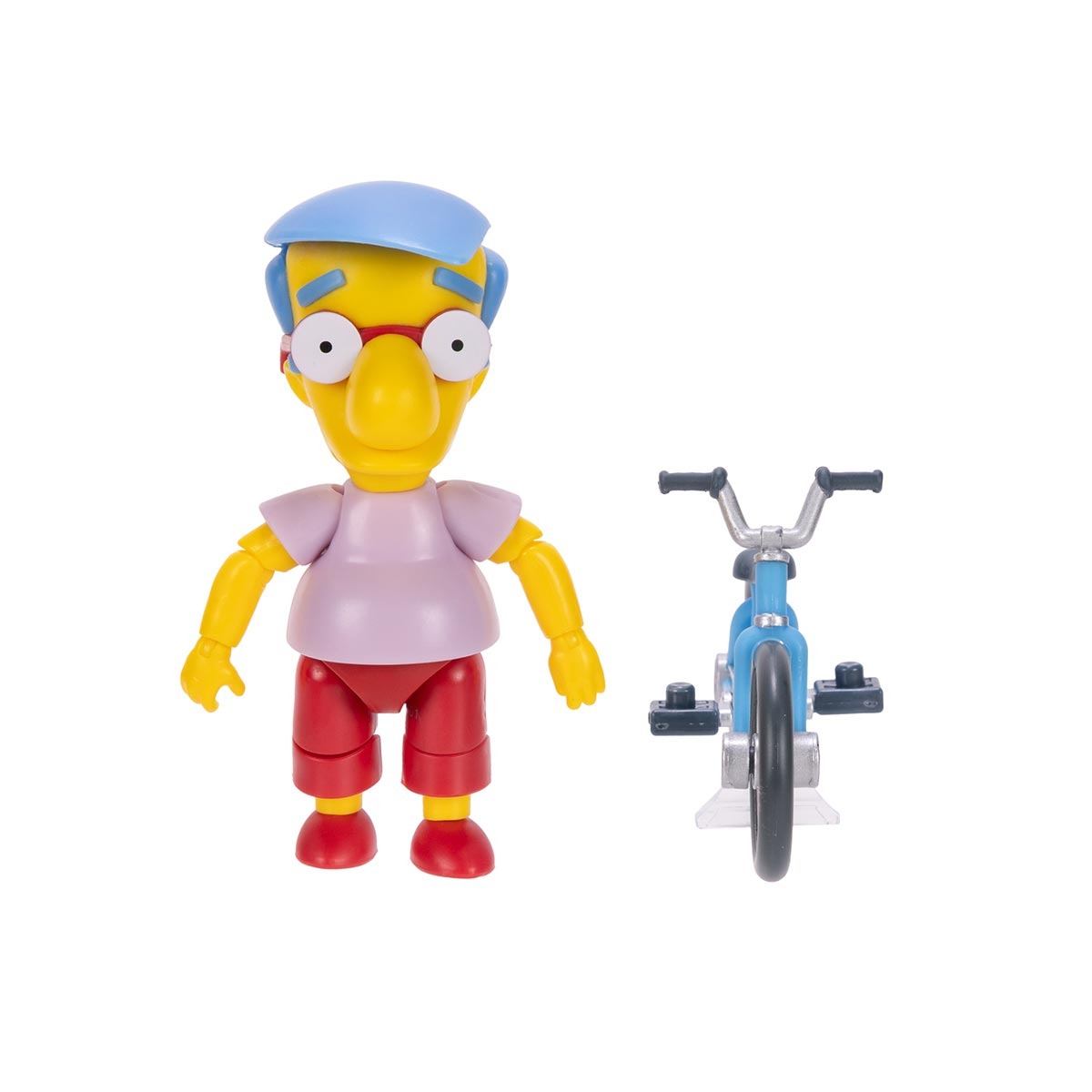 Boneco Milhouse de 8cm com Bicicleta - Os Simpsons