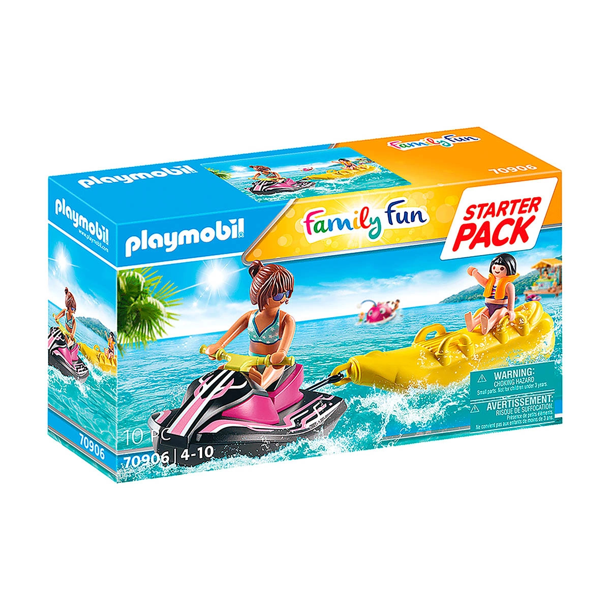 Playmobil - Jet Ski Com Banana Boat - Family Fun - 70906 Playmobil - Jet Ski Com Banana Boat - Family Fun - 70906