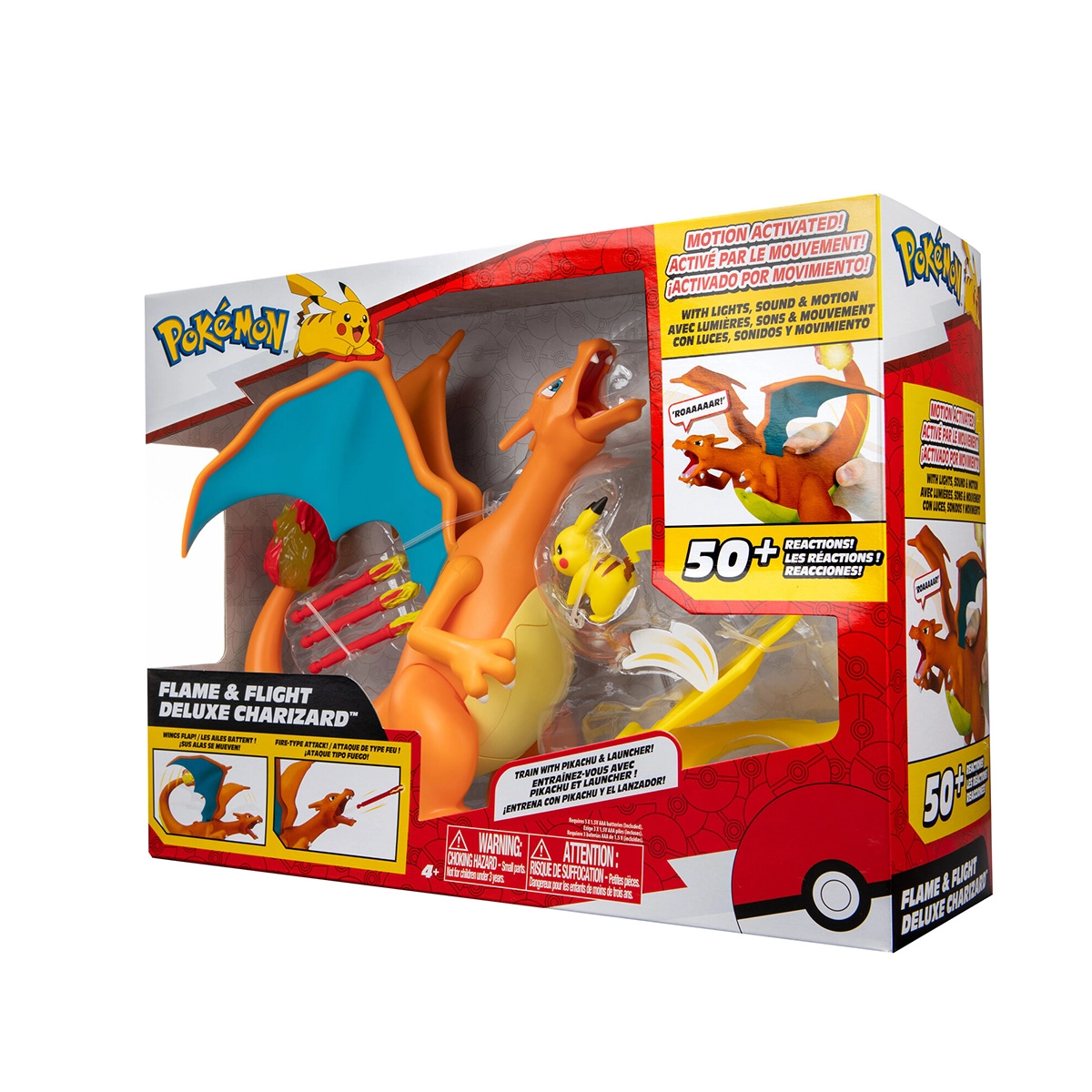 Pokemon - Figura De Luxo Chama E Voo Do Charizard