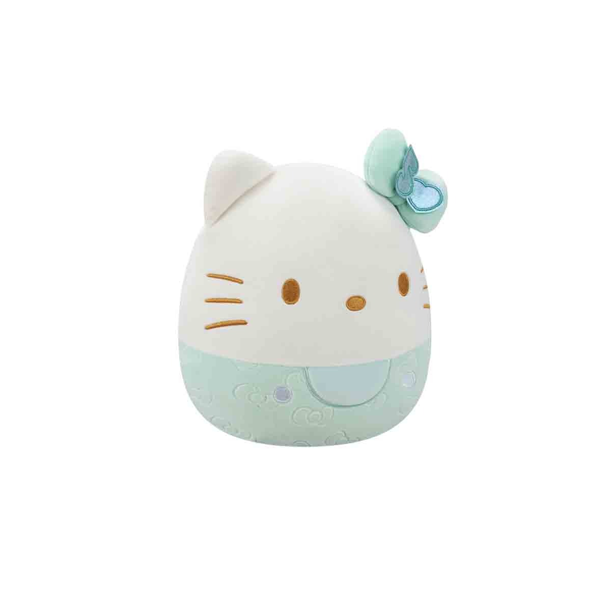 Pélucia Hello Kitty Verde De 20Cm (50 Anos) - Squishmallows