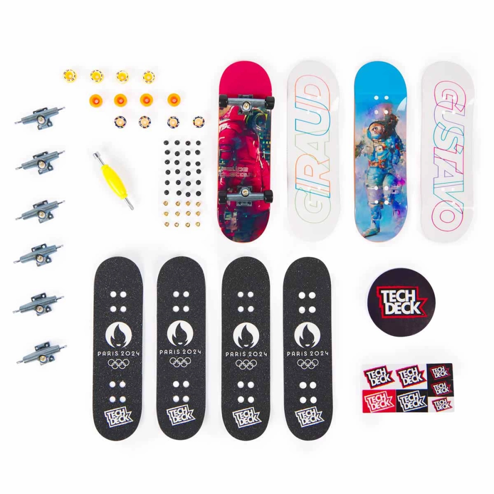 Kit 4 Skate De Dedo Coleção Felipe Paris 2024 - Tech Deck