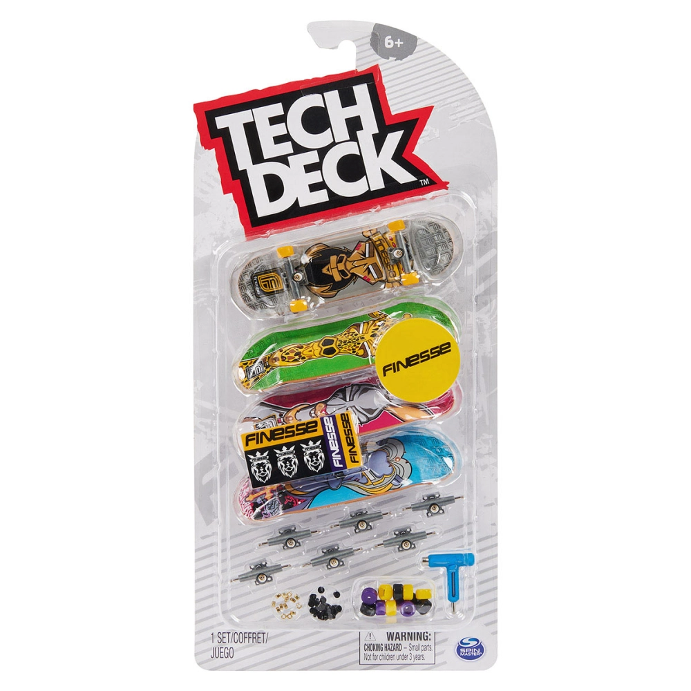 Kit 4 Skate De Dedo Coleção Finesse - Tech Deck
