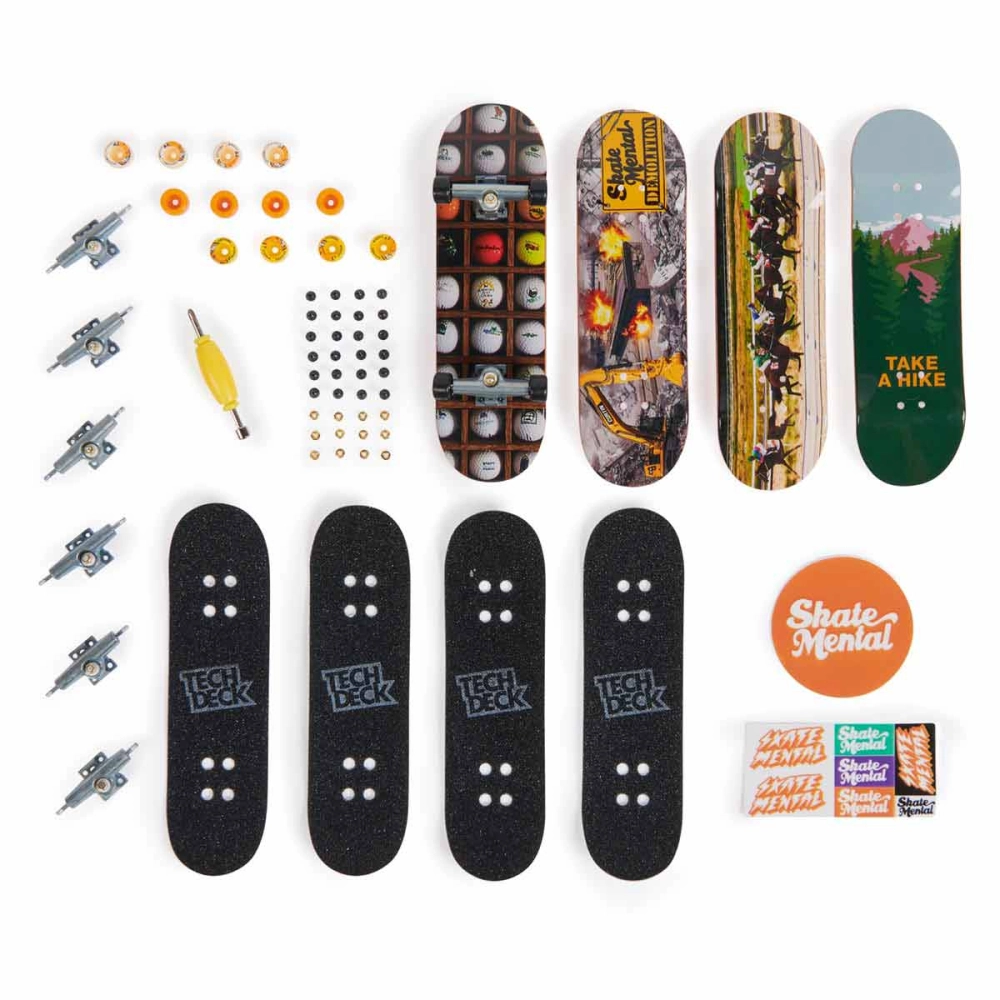 Kit 4 Skate De Dedo Coleção Mental Golf 2024 - Tech Deck