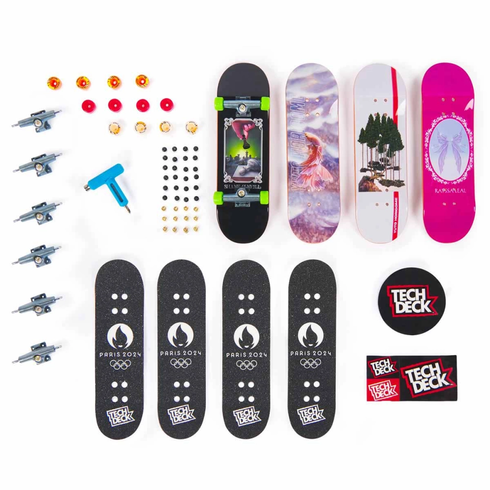 Kit 4 Skate De Dedo Coleção Shane 2024 - Tech Deck