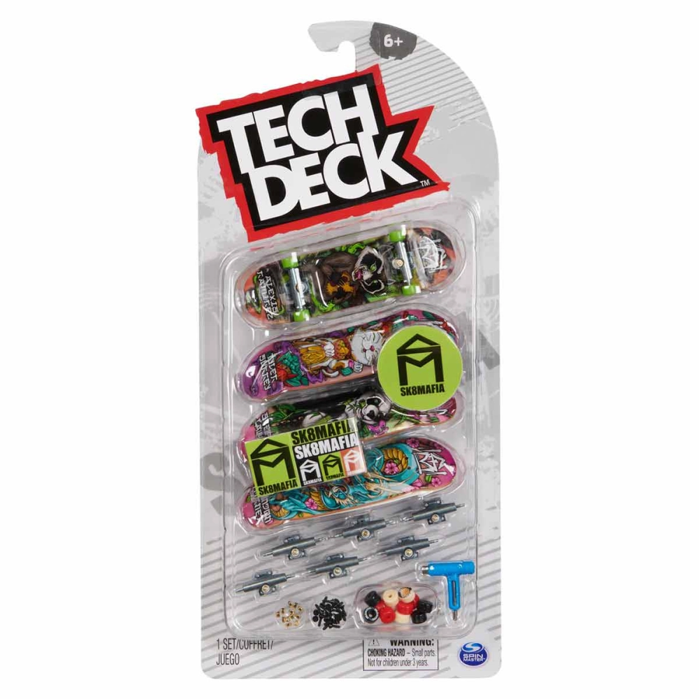 Kit 4 Skate De Dedo Coleção Sk8 Mafia 2024 - Tech Deck