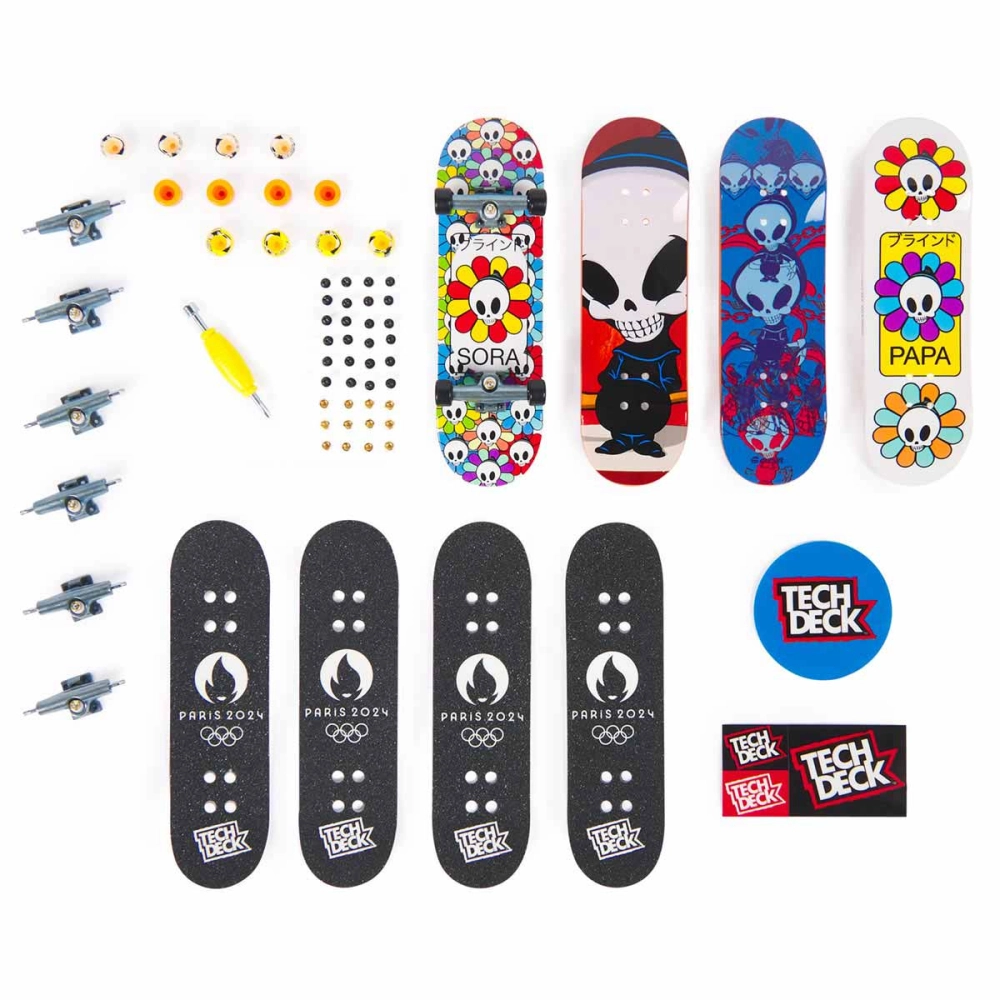 Kit 4 Skate De Dedo Coleção Sora 2024 - Tech Deck