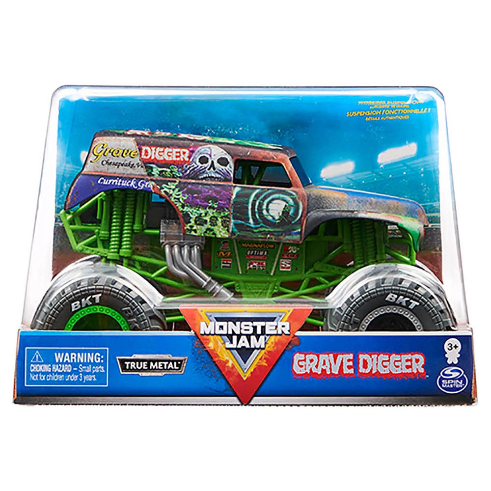 Monster Jam - Escala 1:24 - Veículo - Grave Digger Fosco