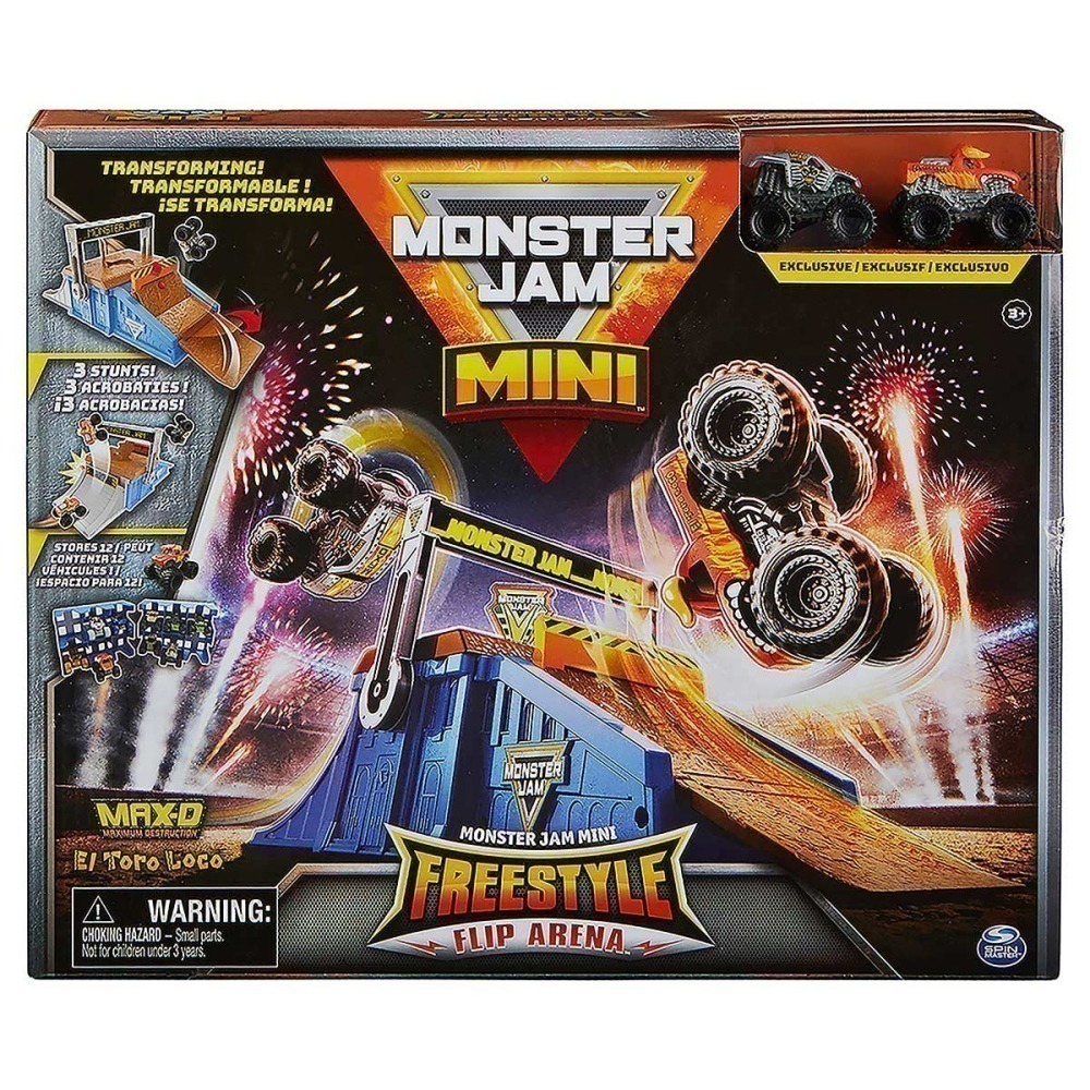 Monster Jam - Flip Arena Com Mini Max-D E El Toro Loco