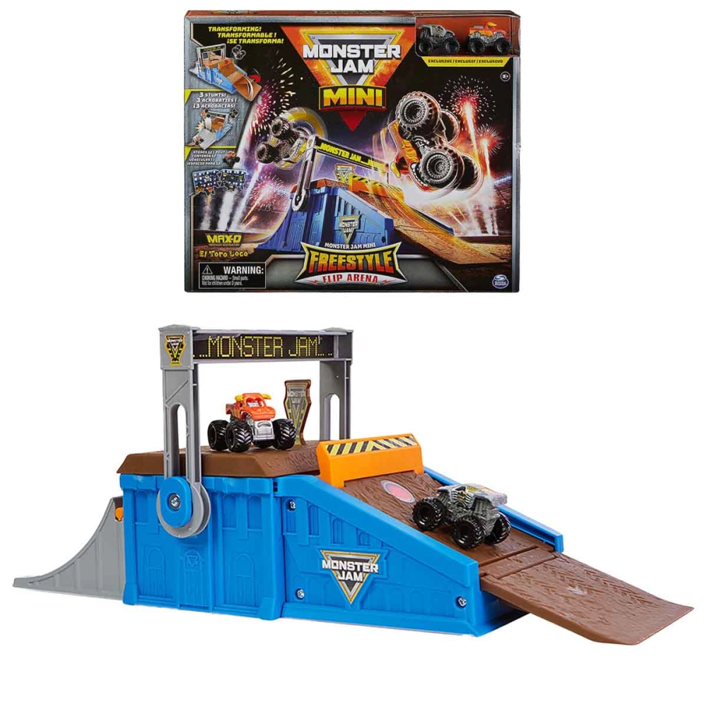 Monster Jam - Flip Arena Com Mini Max-D E El Toro Loco
