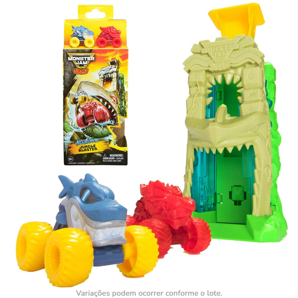 Monster Jam - Mini Playset Exploração Na Selva 1:64 Monster Jam - Mini Playset Exploração Na Selva 1:64