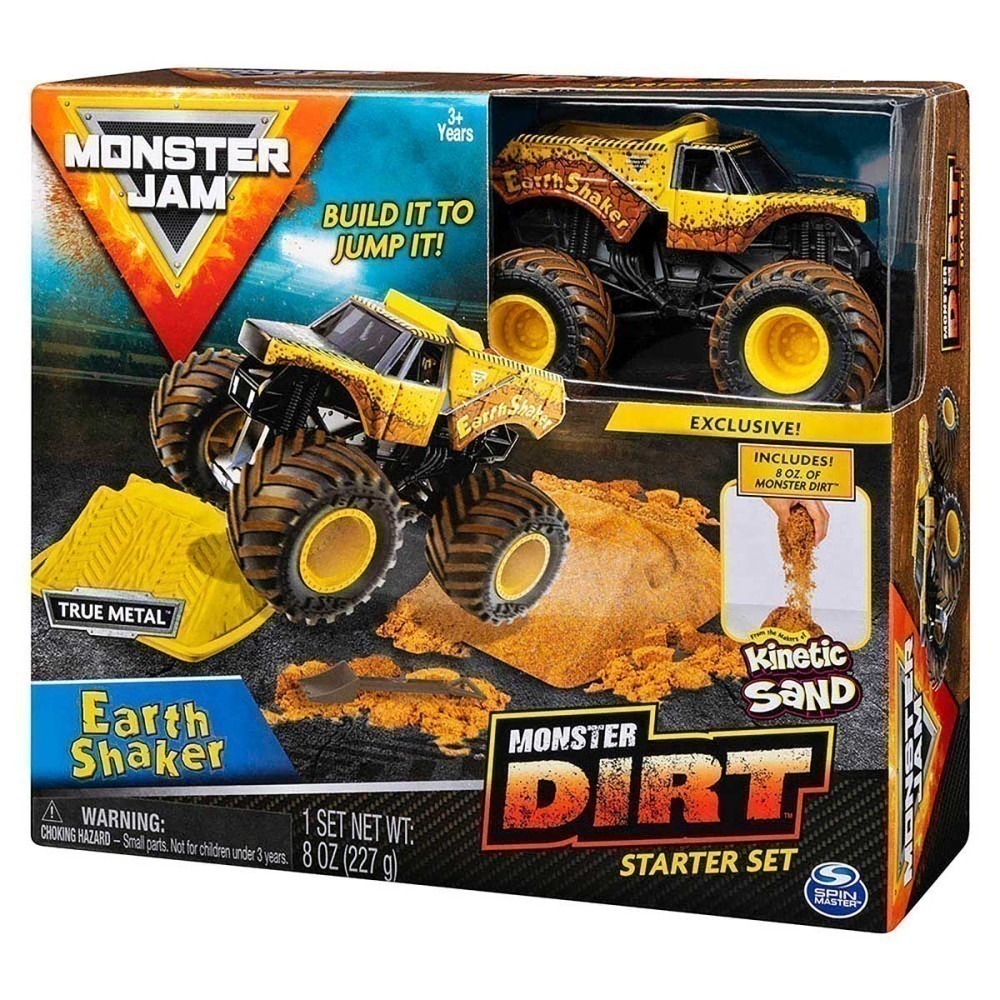 Monster Jam - Playset C/ Carrinho e Massaareia Earth Shaker