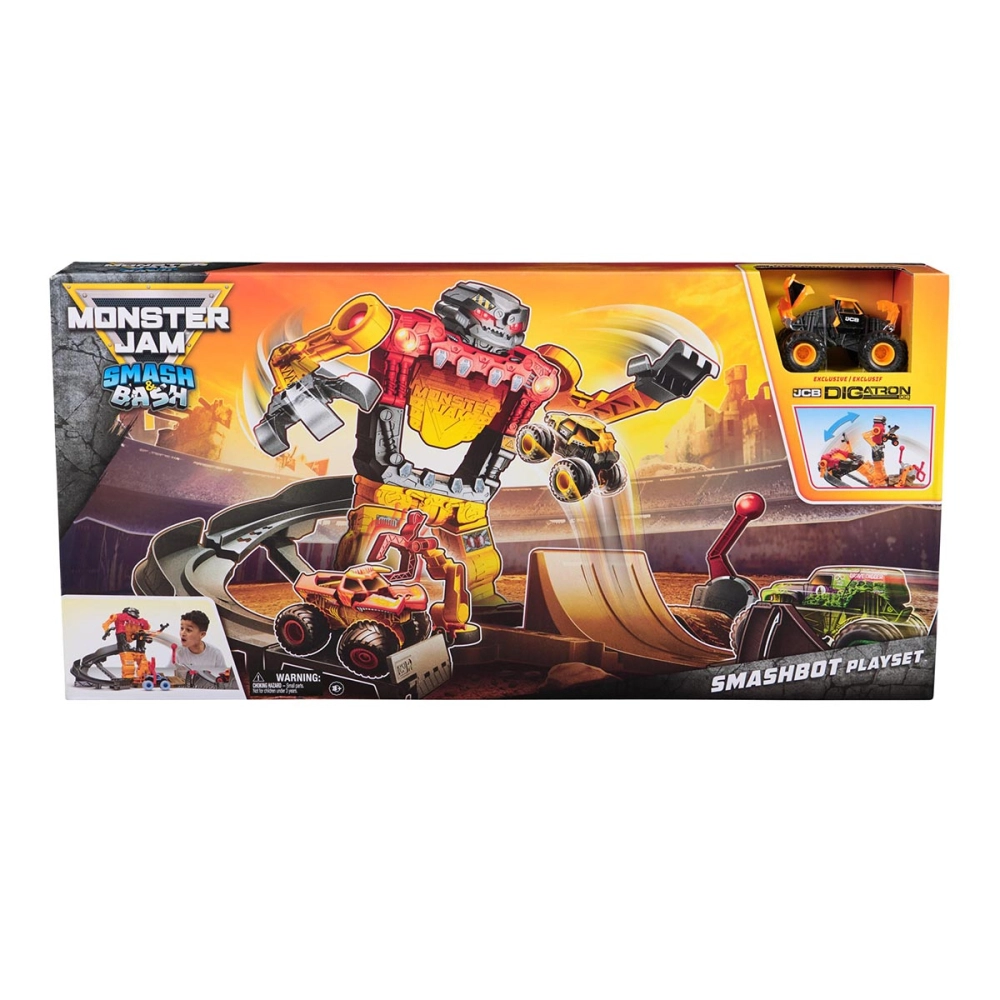 Monster Jam - Playset Smashbot Com Veiculo 1:64