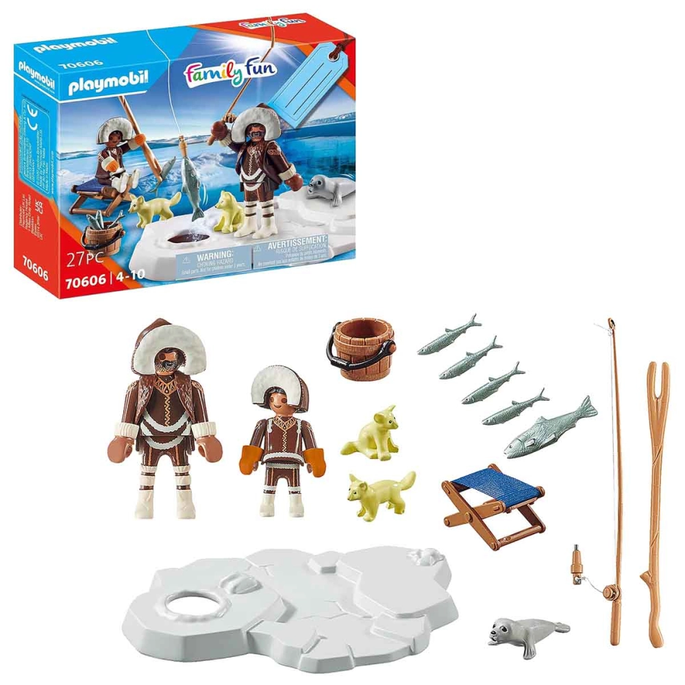 Playmobil - Pescador No Gelo - Family Fun - 70606 Playmobil - Pescador No Gelo - Family Fun - 70606